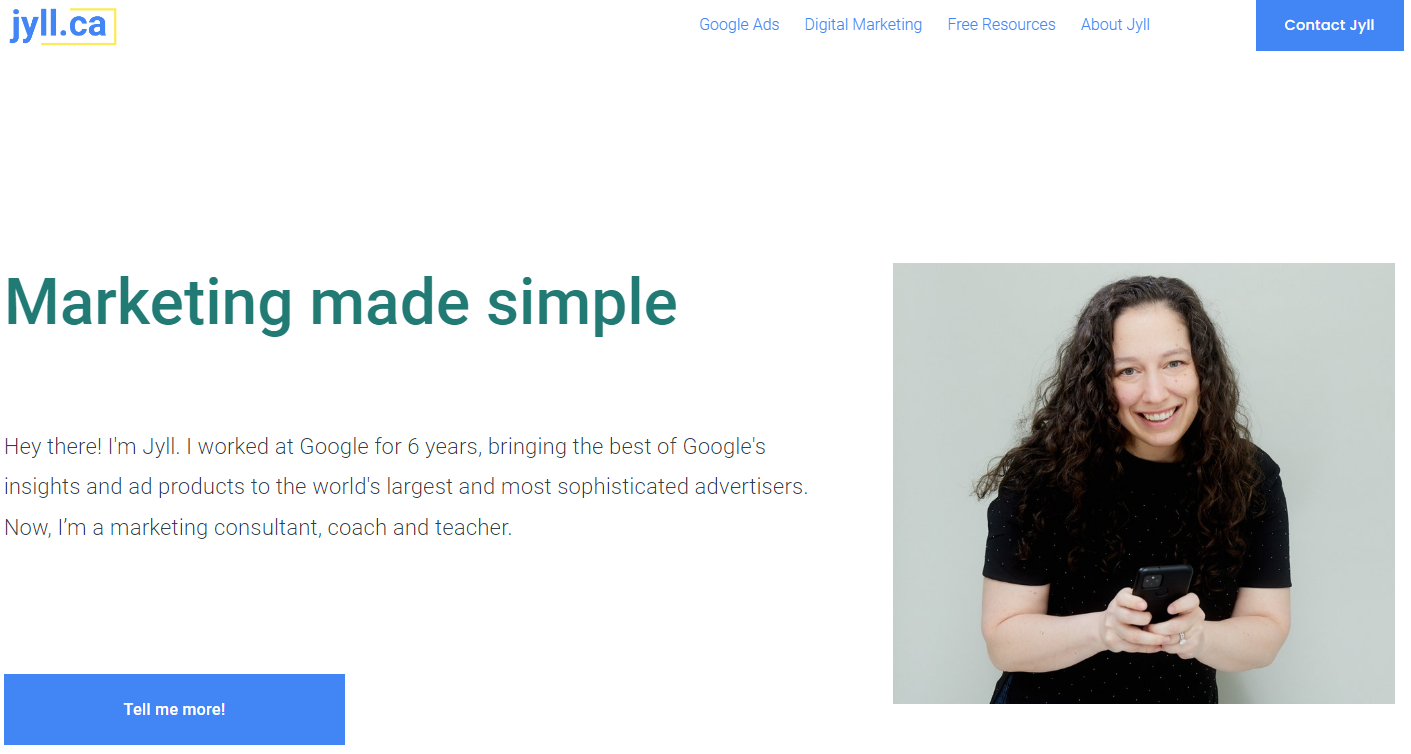 Jyll Website Screenshot